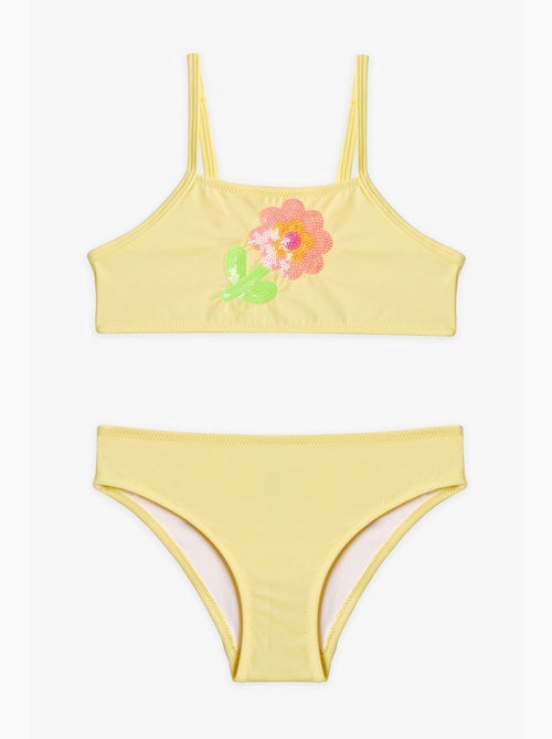 Completo bikini halter con paillettes bambina penti - Kiabi Completo bikini halter con paillettes bambina penti - Kiabi