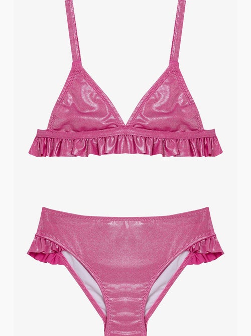 Completo bikini triangolo lucido bambina penti - Kiabi Completo bikini triangolo lucido bambina penti - Kiabi