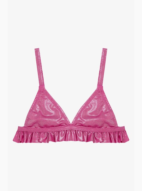 Completo bikini triangolo lucido bambina penti - Kiabi Completo bikini triangolo lucido bambina penti - Kiabi