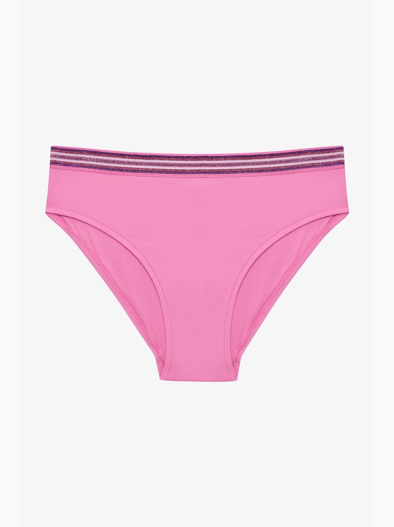 Completo bikini youth shay con sottili spalline e triangolo penti Rosa fluo/Solinotes - Kiabi