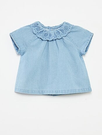Completo blusa a maniche corte + shorts + cappello - 3 pezzi