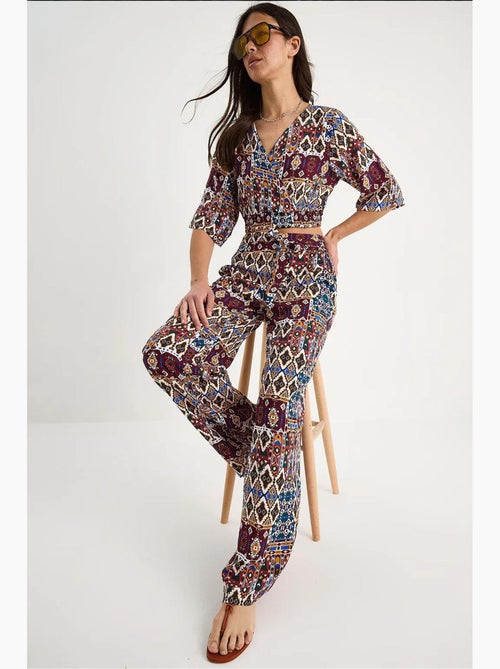 Completo blusa e pantaloni a fantasia lucci - Kiabi Completo blusa e pantaloni a fantasia lucci - Kiabi