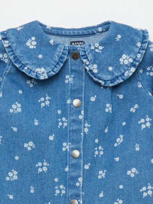 Completo blusa in jeans + leggings - 2 pezzi - Kiabi