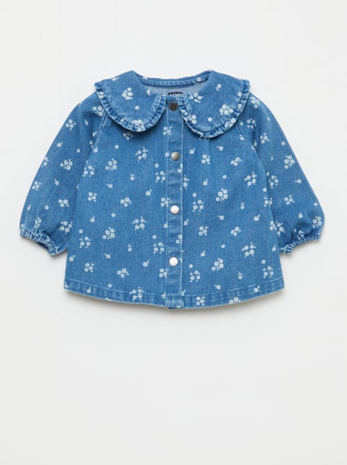 Completo blusa in jeans + leggings - 2 pezzi - Kiabi