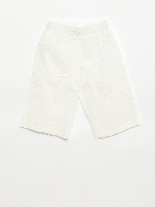 Completo blusa + pantaloni con ricami - 2 pezzi - Kiabi