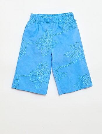 Completo blusa + pantaloni con ricami - 2 pezzi