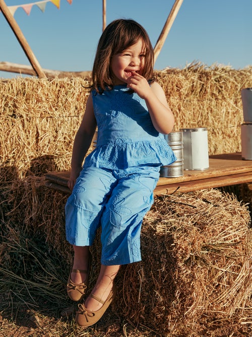 Completo blusa + pantaloni con ricami - 2 pezzi - Kiabi