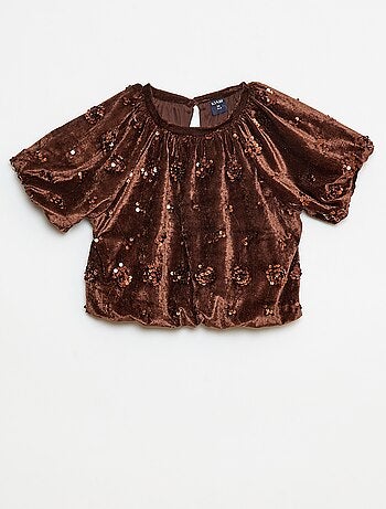 Completo blusa + pantaloni flare fit in velluto