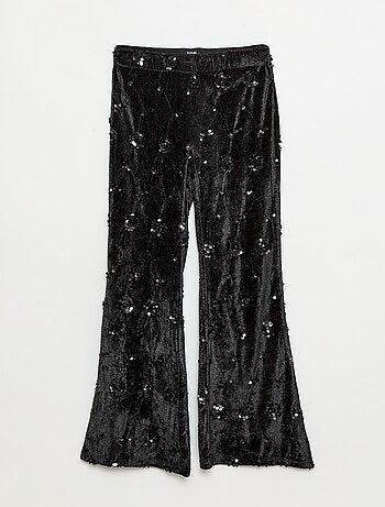 Completo blusa + pantaloni flare fit in velluto