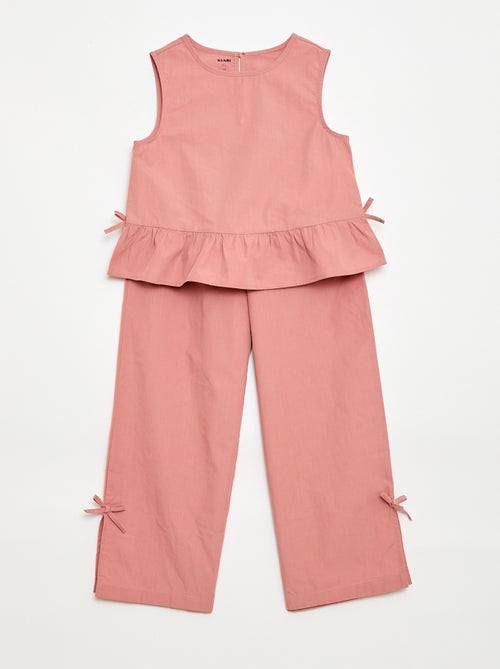 Completo blusa senza maniche + pantaloni - 2 pezzi - Kiabi Completo blusa senza maniche + pantaloni - 2 pezzi - Kiabi