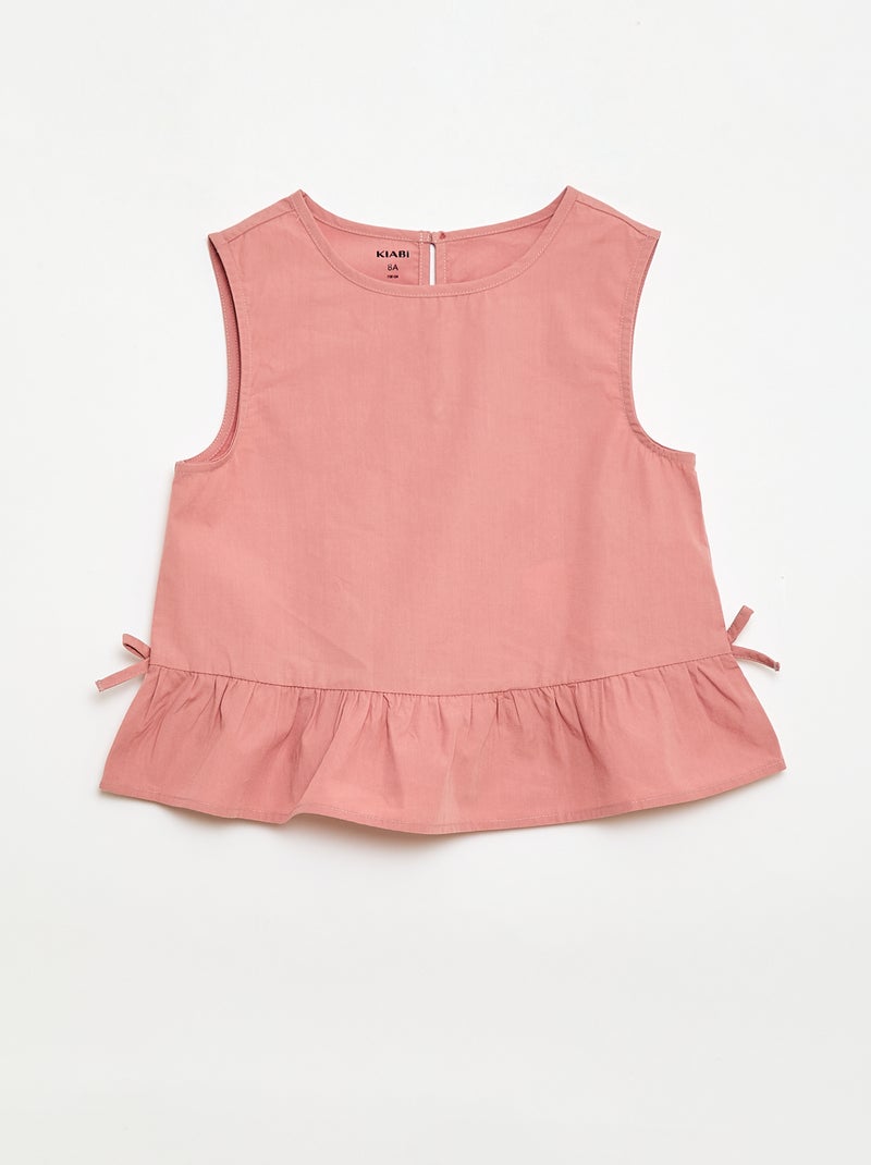 Completo blusa senza maniche + pantaloni - 2 pezzi Rosa - Kiabi