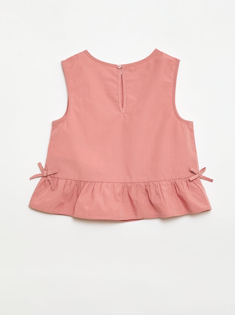 Completo blusa senza maniche + pantaloni - 2 pezzi Rosa - Kiabi