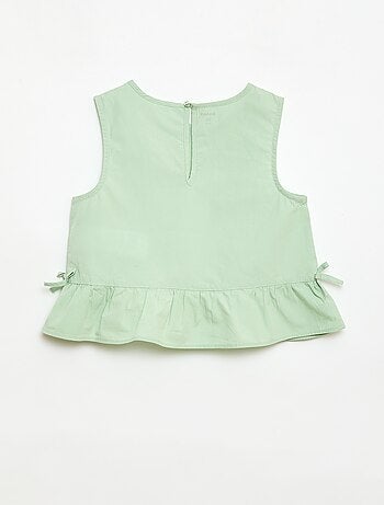 Completo blusa senza maniche + pantaloni - 2 pezzi