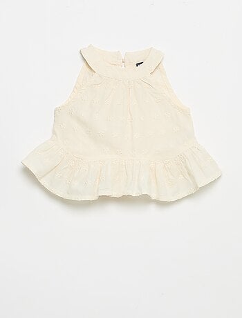Completo blusa senza maniche + shorts