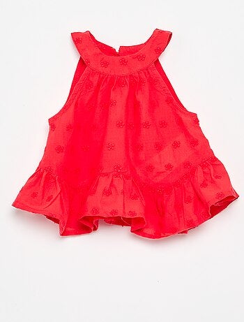 Completo blusa senza maniche + shorts