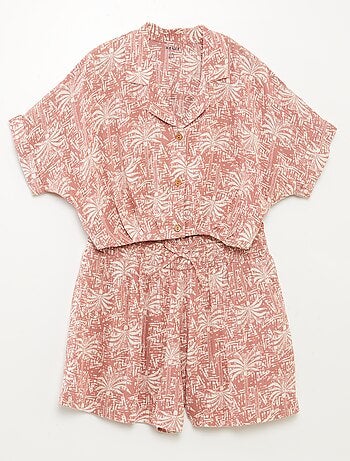 Completo blusa + shorts - 2 pezzi