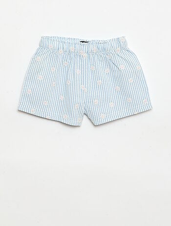 Completo blusa + shorts a quadretti vichy - 2 pezzi