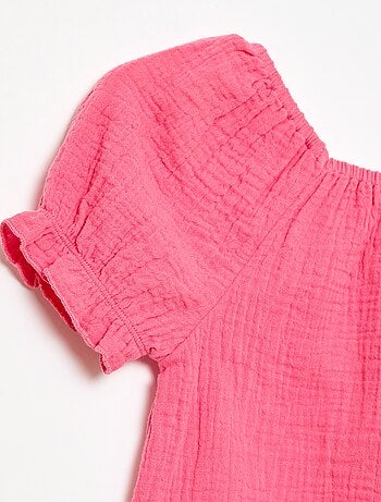 Completo blusa + shorts tinta unita - 2 pezzi