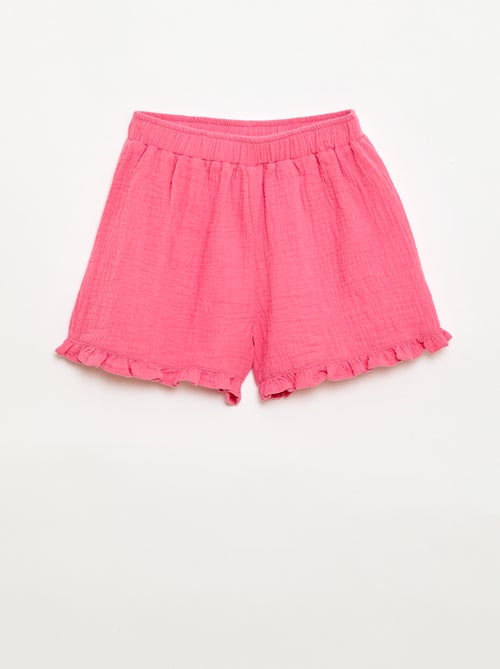 Completo blusa + shorts tinta unita - 2 pezzi - Kiabi Completo blusa + shorts tinta unita - 2 pezzi - Kiabi