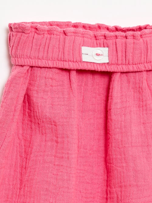 Completo blusa + shorts tinta unita - 2 pezzi - Kiabi Completo blusa + shorts tinta unita - 2 pezzi - Kiabi