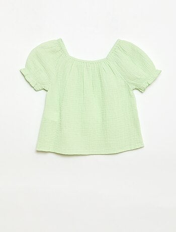 Completo blusa + shorts tinta unita - 2 pezzi