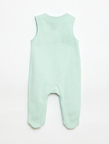 Completo body a maniche lunghe + salopette con piedini