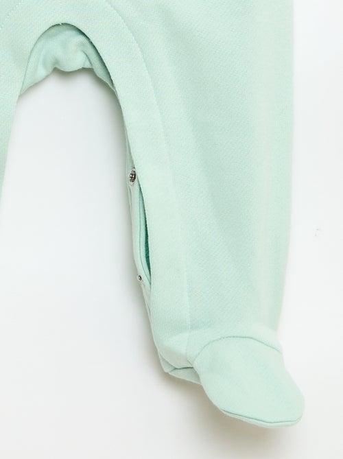 Completo body a maniche lunghe + salopette con piedini - Kiabi