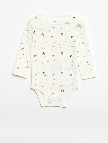 Completo body a maniche lunghe + salopette con piedini