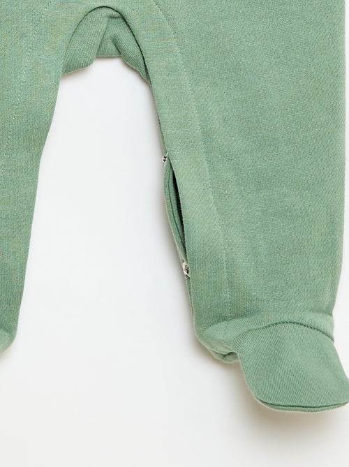 Completo body a maniche lunghe + salopette con piedini - Kiabi