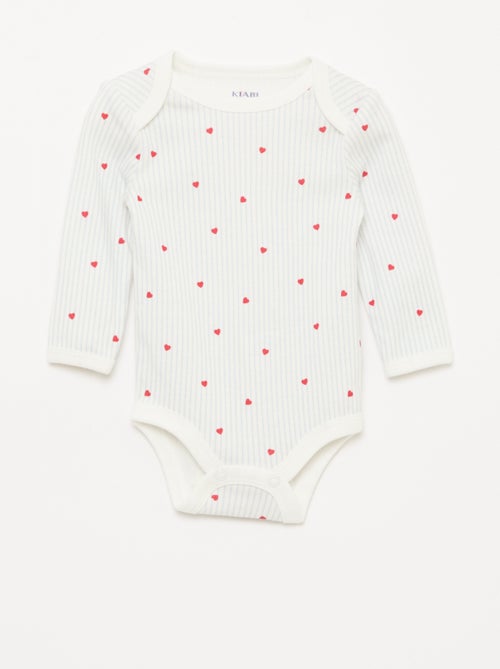 Completo body a maniche lunghe + salopette con piedini - Kiabi Completo body a maniche lunghe + salopette con piedini - Kiabi