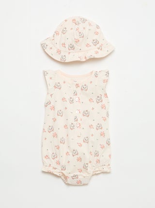 Completo body + cappello 'Marie' 'Disney' - 2 pezzi