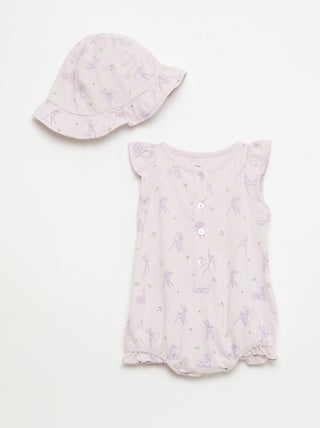 Completo body + cappello 'Marie' 'Disney' - 2 pezzi