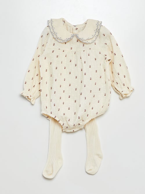 Completo body + collant - 2 pezzi - Kiabi
