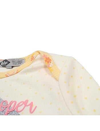 Completo body con maglietta a maniche lunghe e leggings neonato Lee Cooper