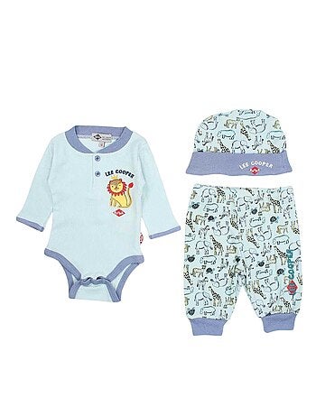 Completo body e leggings con cappellino neonato Lee Cooper