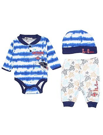 Completo body e leggings con cappellino neonato Lee Cooper