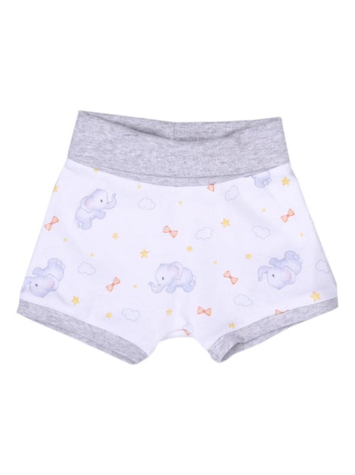 Completo body e pantaloncini per neonati in cotone biologico elefante | Kitikate - Kiabi