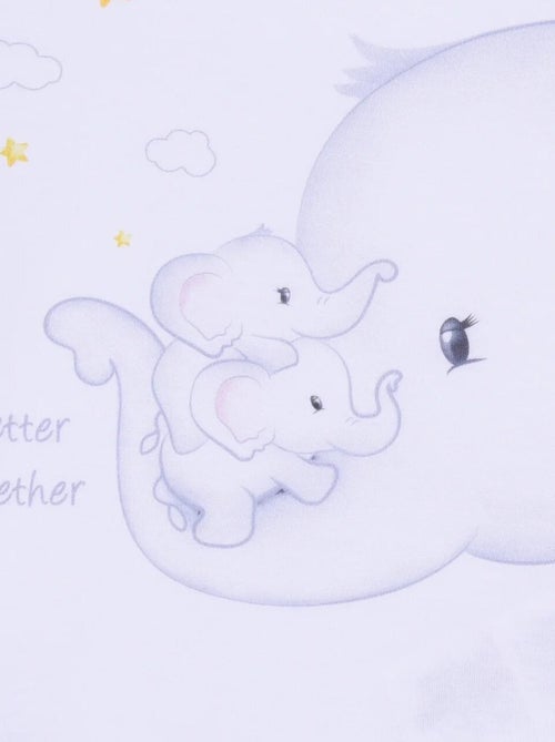 Completo body e pantaloncini per neonati in cotone biologico elefante | Kitikate - Kiabi