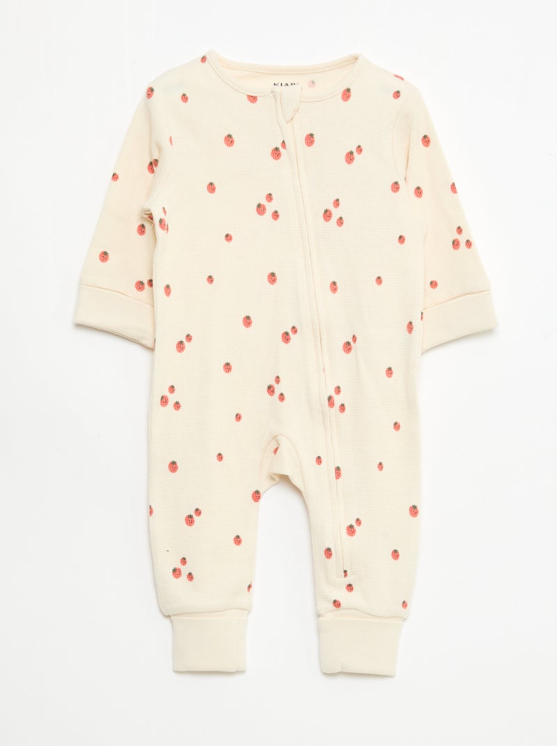 Completo body evolutivo + tutina in maglia a costine Bianco - Kiabi