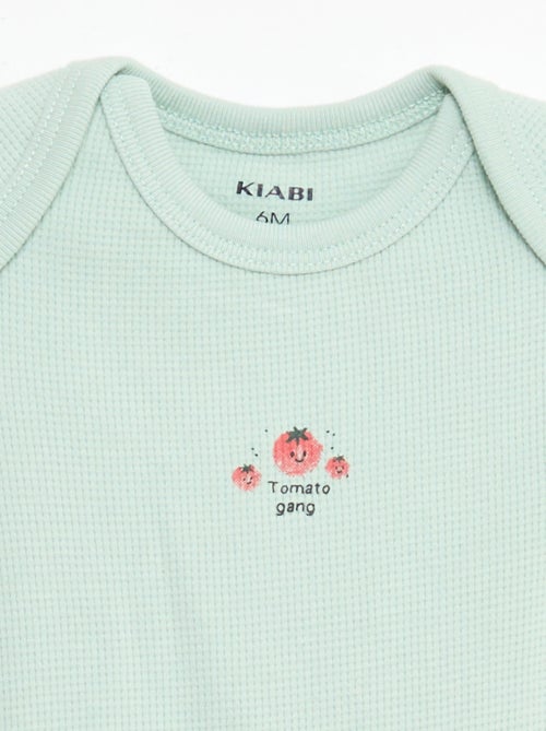 Completo body evolutivo + tutina in maglia a costine - Kiabi