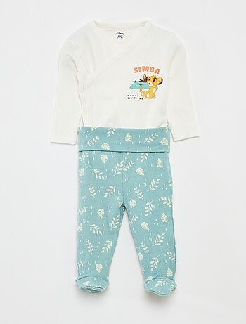 Completo body + leggings con piedini 'Stitch'