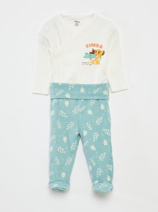 Completo body + leggings con piedini 'Simba'