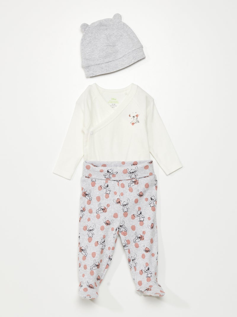 Completo body + leggings + cuffietta 'Disney' - 3 pezzi GRIGIO - Kiabi