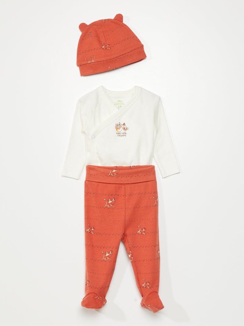 Completo body + leggings + cuffietta 'Disney' - 3 pezzi simba - Kiabi
