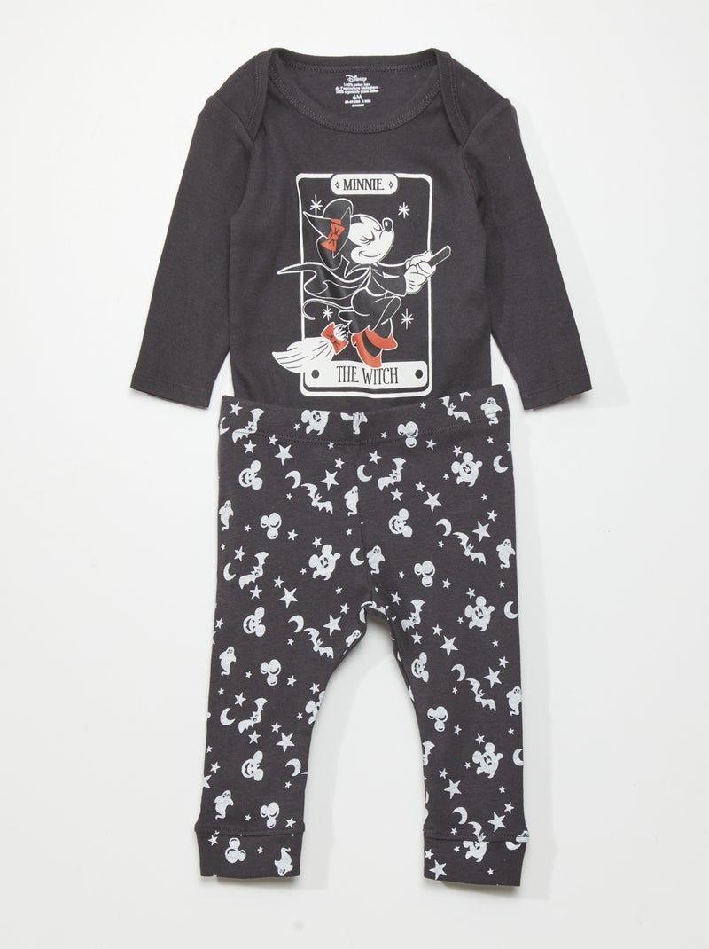 Completo body + leggings 'Minnie' - 2 pezzi - Halloween Nero Minnie - Kiabi