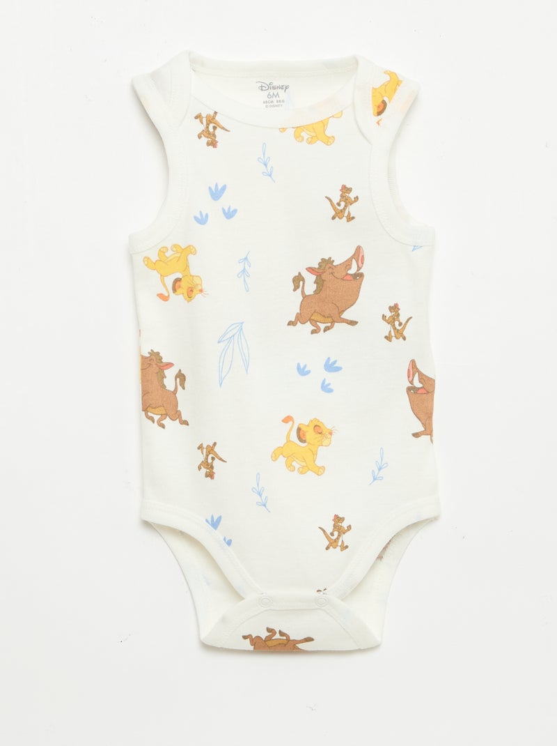 Completo body + pantaloncini 'Disney' 'Il Re Leone' Bianco - Kiabi