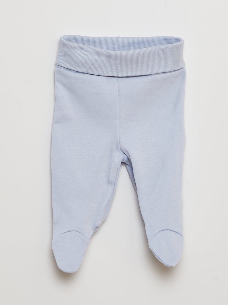 Completo body + pantaloni con piedini + cuffietta BIANCO - Kiabi