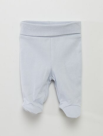 Completo body + pantaloni con piedini + cuffietta