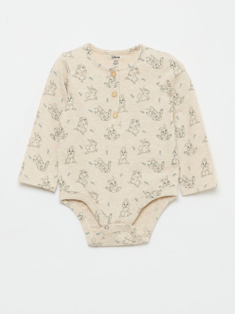Completo body + salopette in maglia + berretto 'Disney' - 3 pezzi Blu - Kiabi