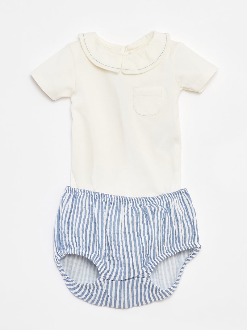 Completo body + slip - 2 pezzi BLU - Kiabi
